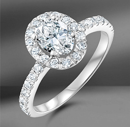 продажа Золотое кольцо с бриллиантами 1.56 Ct в салоне «Emporium Gold»