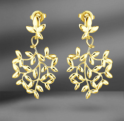 продажа Золотые серьги Tiffany & Co. Paloma Picasso в салоне «Emporium Gold»