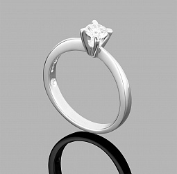 продажа Платиновое кольцо Damiani с бриллиантом 0.31Ct в салоне «Emporium Gold»
