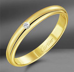 продажа Обручальное золотое кольцо Cartier 1895 в салоне «Emporium Gold»