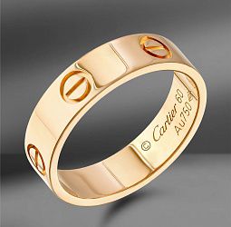 продажа Золотое кольцо Cartier Love 5.5мм 19.11 (Eu 60 ) в салоне «Emporium Gold»
