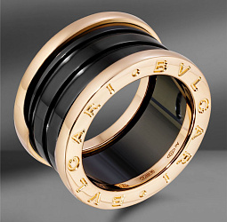 продажа Золотое кольцо с керамикой Bvlgari B.Zero1 (Eu 51) в салоне «Emporium Gold»