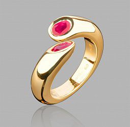 продажа Золотое кольцо Cartier Ruby Ellipse в салоне «Emporium Gold»