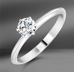 продажа Золотое кольцо с бриллиантом 0.40 Ct GIA в салоне «Emporium Gold»