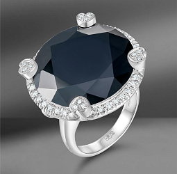 продажа Кольцо с ониксом и бриллиантами Giorgio Visconti в салоне «Emporium Gold»