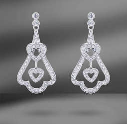 продажа Золотые серьги Emporium Gold с бриллиантами 0.63 Ct в салоне «Emporium Gold»