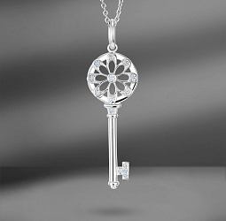 продажа Золотая подвеска Tiffany & Co. Floral Key в салоне «Emporium Gold»