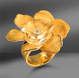 продажа Золотое кольцо Carrera Y Carrera Gardenias Flower Maxi в салоне «Emporium Gold»