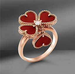 продажа Золотое кольцо Van Cleef & Arpels Sweet Hearts в салоне «Emporium Gold»