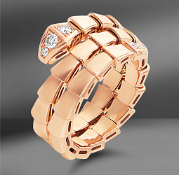 продажа Золотое кольцо с бриллиантами в стиле Serpenti в салоне «Emporium Gold»