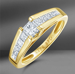 продажа Кольцо из золота с бриллиантами 1.00 Ct в салоне «Emporium Gold»