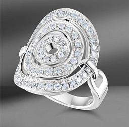 продажа Золотое кольцо с бриллиантами Bvlgari Astrale в салоне «Emporium Gold»