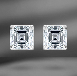 продажа Золотые пусеты с бриллиантами 2.01 Ct GIA в салоне «Emporium Gold»