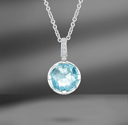 продажа Золотая подвеска с топазом Bvlgari Parentesi в салоне «Emporium Gold»