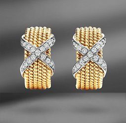 продажа Cерьги Tiffany & Co. Schlumberger Rope Six-Row 0.51Ct в салоне «Emporium Gold»