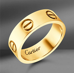 продажа Золотое кольцо Cartier Love (Eu 57) в салоне «Emporium Gold»