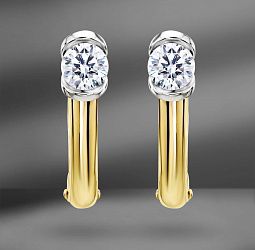 продажа Золотые серьги EPL с бриллиантами 0.62 Ct в салоне «Emporium Gold»