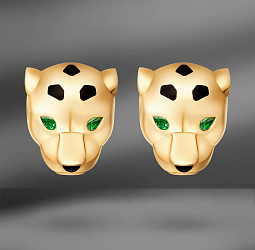 продажа Золотые серьги Cartier Panthere Stud в салоне «Emporium Gold»