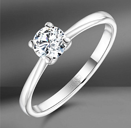 продажа Золотое кольцо с бриллиантом 0.39 Ct (Eu 50) в салоне «Emporium Gold»