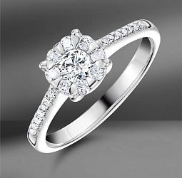 продажа Золотое кольцо EPL с бриллиантами 0.45 Ct в салоне «Emporium Gold»
