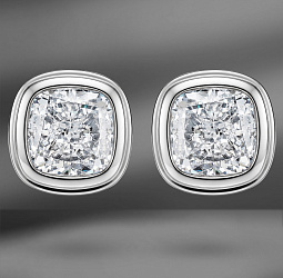 продажа Золотые серьги с бриллиантами 1.80 Ct GIA в салоне «Emporium Gold»