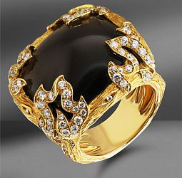 продажа Золотое кольцо Magerit New Fire в салоне «Emporium Gold»