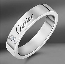 продажа Обручальное кольцо из платины Cartier C de Cartier в салоне «Emporium Gold»
