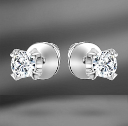 продажа Золотые пусеты с бриллиантами 0.46 Ct в салоне «Emporium Gold»