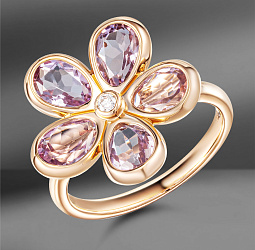 продажа Золотое кольцо с аметистом Tiffany & Co. Sparkles в салоне «Emporium Gold»