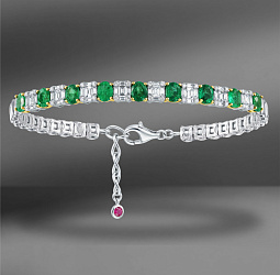 продажа Золотой браслет Emporium Gold с изумрудами и бриллиантами в салоне «Emporium Gold»