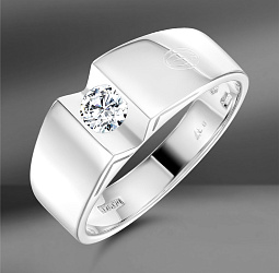 продажа Золотое кольцо Damiani с бриллиантом 0.37 Ct в салоне «Emporium Gold»