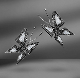 продажа Золотые серьги Grissoni с бриллиантами и рубинами в салоне «Emporium Gold»