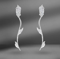 продажа Золотые серьги Luca Carati с бриллиантами в салоне «Emporium Gold»