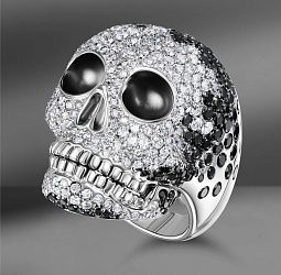 продажа Золотое кольцо с бриллиантами Crivelli Skull в салоне «Emporium Gold»