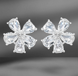 продажа Золотые серьги с бриллиантами 3.40 Ct в салоне «Emporium Gold»