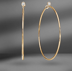 продажа Золотые серьги Tiffany & Co. Elsa Peretti Hoop в салоне «Emporium Gold»
