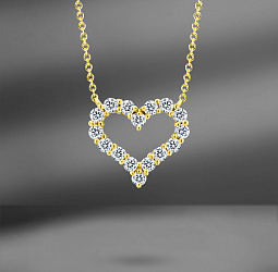 продажа Золотое колье с бриллиантами Tiffany & Co. Heart в салоне «Emporium Gold»