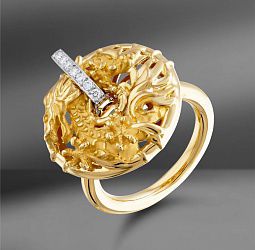 продажа Золотое кольцо Carrera y Carrera Shanghai 0.10 Ct в салоне «Emporium Gold»