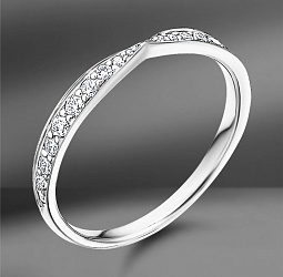 продажа Кольцо из платины Tiffany&Co. Harmony (Eu 49) в салоне «Emporium Gold»