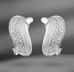 продажа Золотые серьги с бриллиантами Oro Giorgio в салоне «Emporium Gold»