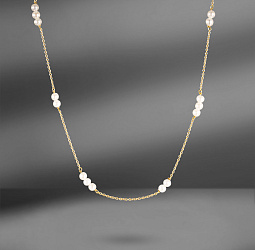 продажа Золотое колье с жемчугом 420 мм. в салоне «Emporium Gold»