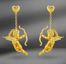 продажа Золотые серьги Carrera Y Carrera Baby Angel в салоне «Emporium Gold»