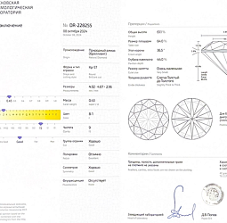 Продажа Природный бриллиант 0.43 Ct, J/I1, "Круг" MGL 