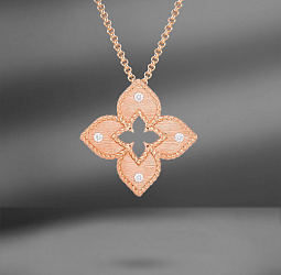 продажа Золотая подвеска Roberto Coin Princess Flower в салоне «Emporium Gold»