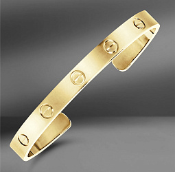 продажа Браслет из желтого золота Cartier Love Open в салоне «Emporium Gold»