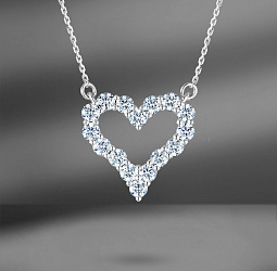 продажа Золотое колье Heart с бриллиантами 1.48 Ct в салоне «Emporium Gold»