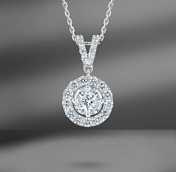 продажа Золотая подвеска с бриллиантами 1.59 Ct в салоне «Emporium Gold»