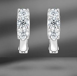 продажа Золотые серьги EPL с бриллиантами 0.59 Ct в салоне «Emporium Gold»
