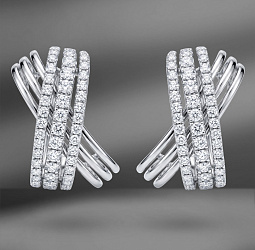 продажа Золотые серьги Emporium Gold с бриллиантами 0.85 Ct в салоне «Emporium Gold»