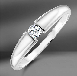 продажа Золотое кольцо с бриллиантом 0.15 Ct (Eu 57) в салоне «Emporium Gold»